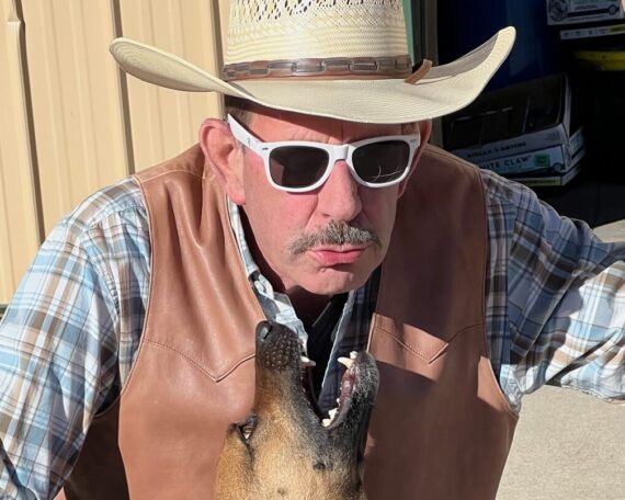 Paul Richards and his dog